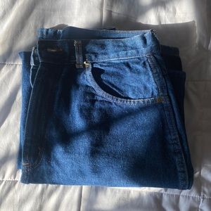 Vintage Dark Wash Straight Leg Jeans